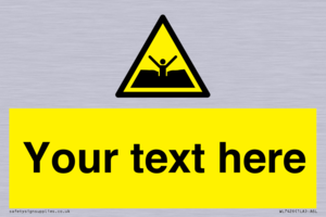 Custom Warning quicksand mud or silt